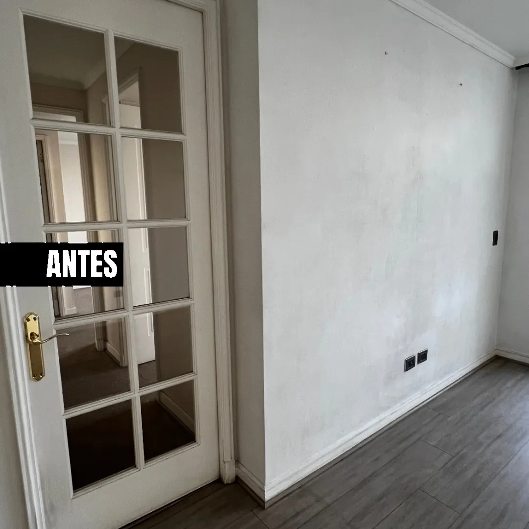 Vivienda en Varas Mena antes de la pintura y el piso